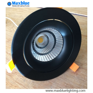 35W élégant boîtier noir CREE COB LED plafonnier Downlight